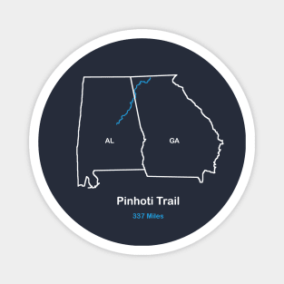 Route Map of the Pinhoti Trail Magnet